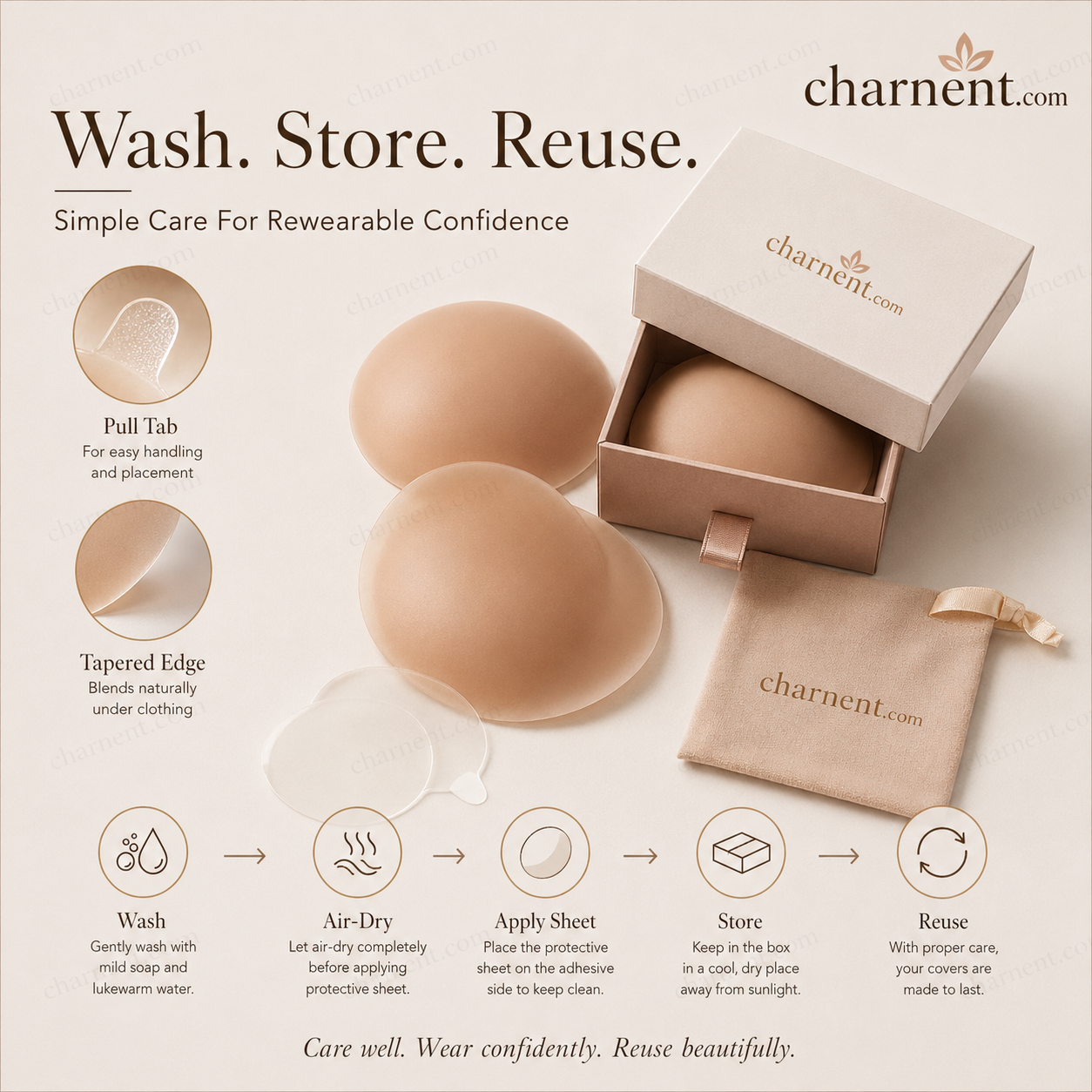 💞Buy 1 Get 1 FREE!🌈✨Invisible Adhesive Nipple Covers with a Lifting Effect for Women