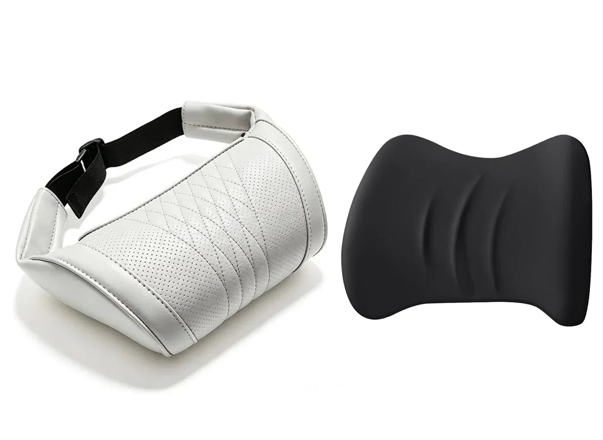 🚗💤 Relieve Driving Fatigue! Universal Memory Foam Car Headrest Neck Pillow, Ergonomic Support Auto Neck Cushion for Long Road Trips