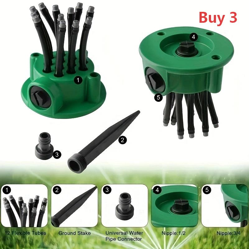 💧360° Coverage Precision Garden Irrigation Sprinkler💚✨-Adjustable Nozzle, Even Watering for Lawns, Flower Beds & Vegetables.