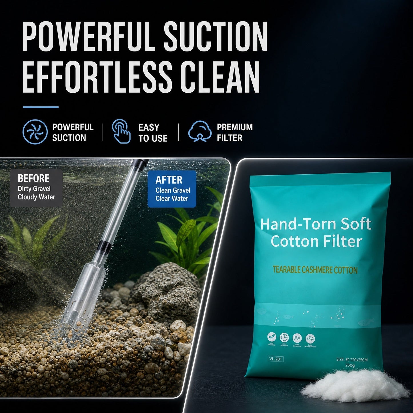 🥳2026 HOT SALE🥳💞50K+ SOLD!✨ 🔥 Electric Aquarium Gravel Cleaner✨