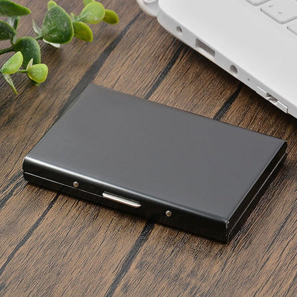 💰 Price Drop! 💕RFID-blocking card holder – stainless steel, slim design, 3 capacities. 📇✨