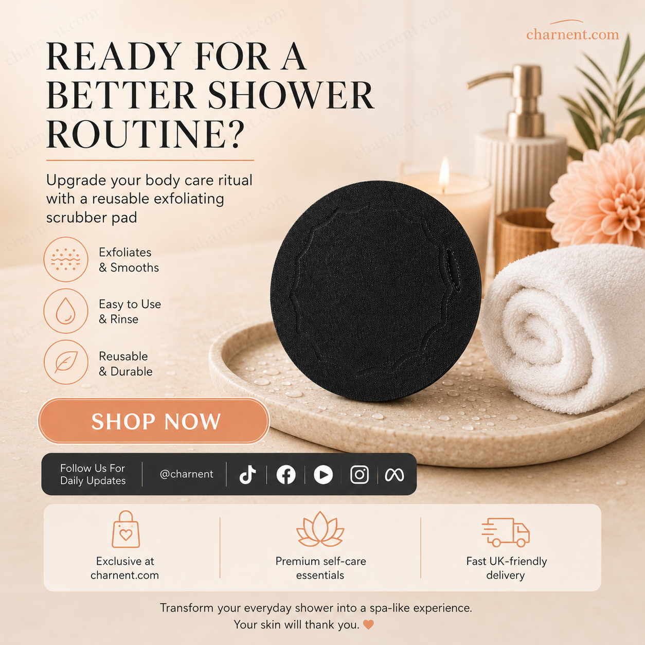 ⏰⏰Last Day Buy 2 Get 1 Free❄💦 🚿 Exfoliating Scrub Bath Pads – Gently exfoliate, unclog pores, reveal brighter skin. A little scrub goes a long way! ✨🛀