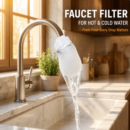 ⏳💥Final 3 hours-$19.99!! ⚡50K+ SOLD! Almost Gone-💥⏰Anti-Splash Kitchen Faucet Filter for Sediment & Rust Removal