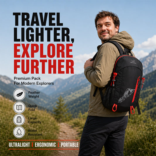 🏆 Last Day Special Price！ 🎒Foldable Waterproof Camping Backpack