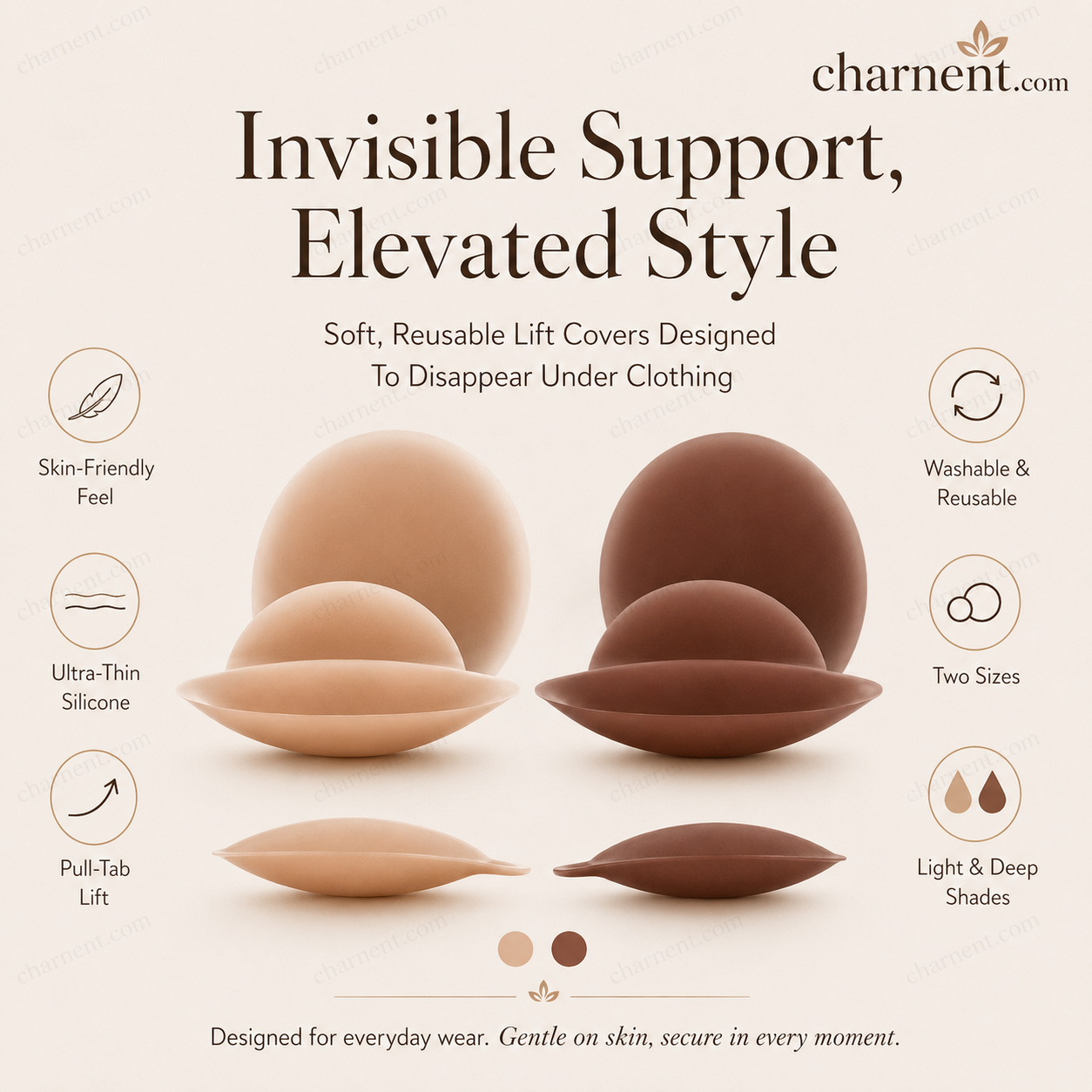 💞Buy 1 Get 1 FREE!🌈✨Invisible Adhesive Nipple Covers with a Lifting Effect for Women