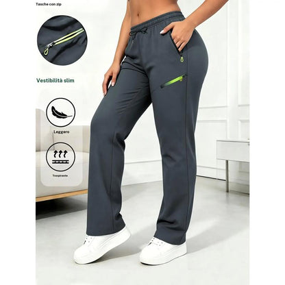 ⏳LAST DAY SALE 50% OFF!!🔥Women’s Straight-Leg Cargo Trousers – Elastic Waist, 6-Pocket Casual Pants for Work, Travel & Everyday Wear 👖✨1