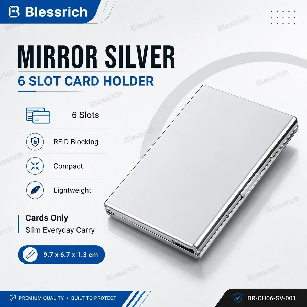 💰 Price Drop! 💕RFID-blocking card holder – stainless steel, slim design, 3 capacities. 📇✨