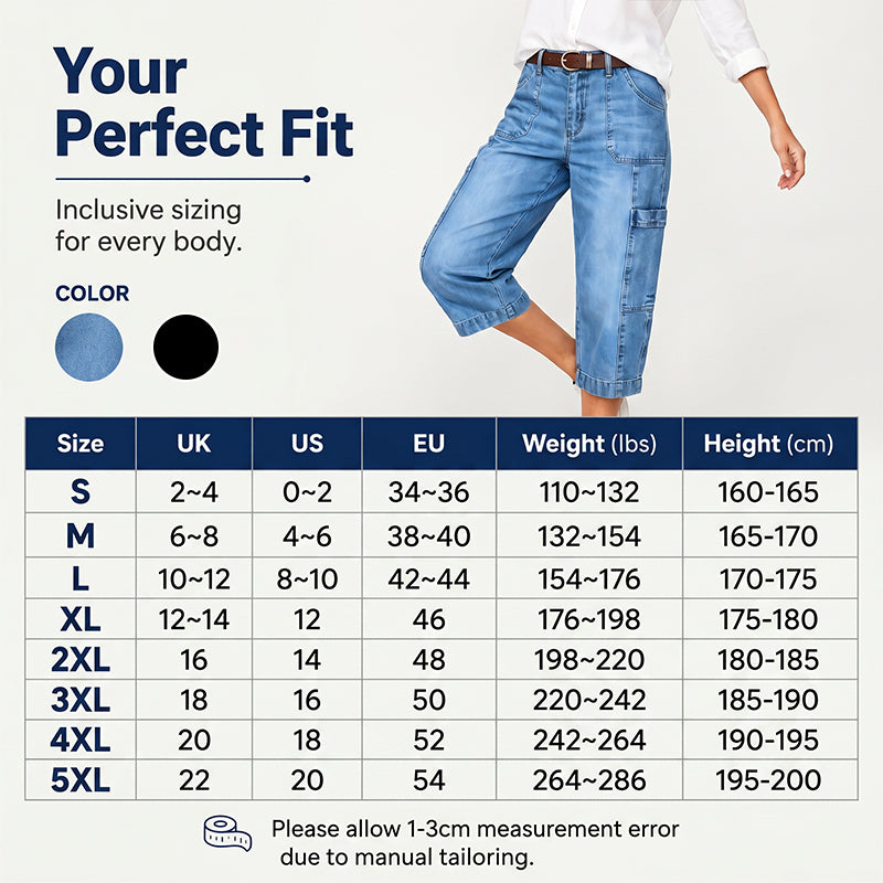 🎉👖 LIMITED-TIME 50% OFF! ✨Women's Casual Stretchy Cropped Denim Pants
