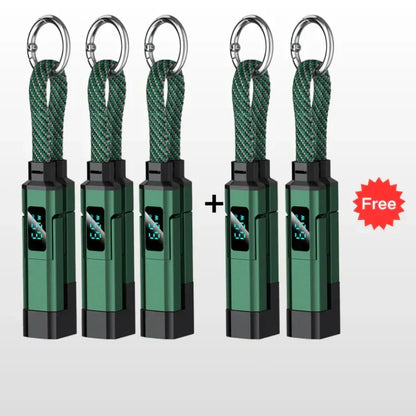 🔥4-in-1 Digital Display Keychain Charging Cable
