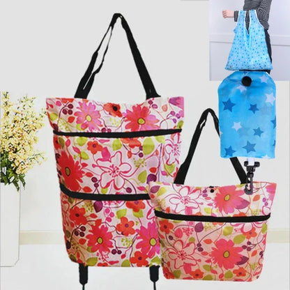 ⏳LAST DAY SALE ONLY ￡7.99!!🔥2-in-1 Foldable Shopping Cart🛒