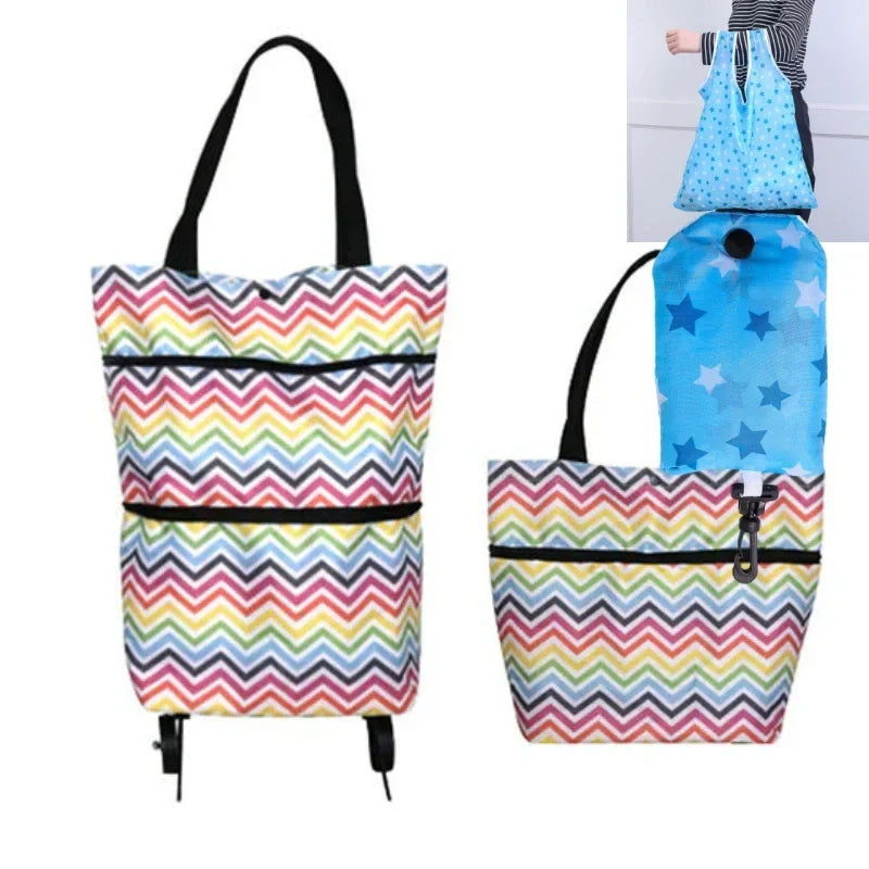 ⏳LAST DAY SALE ONLY ￡7.99!!🔥2-in-1 Foldable Shopping Cart🛒