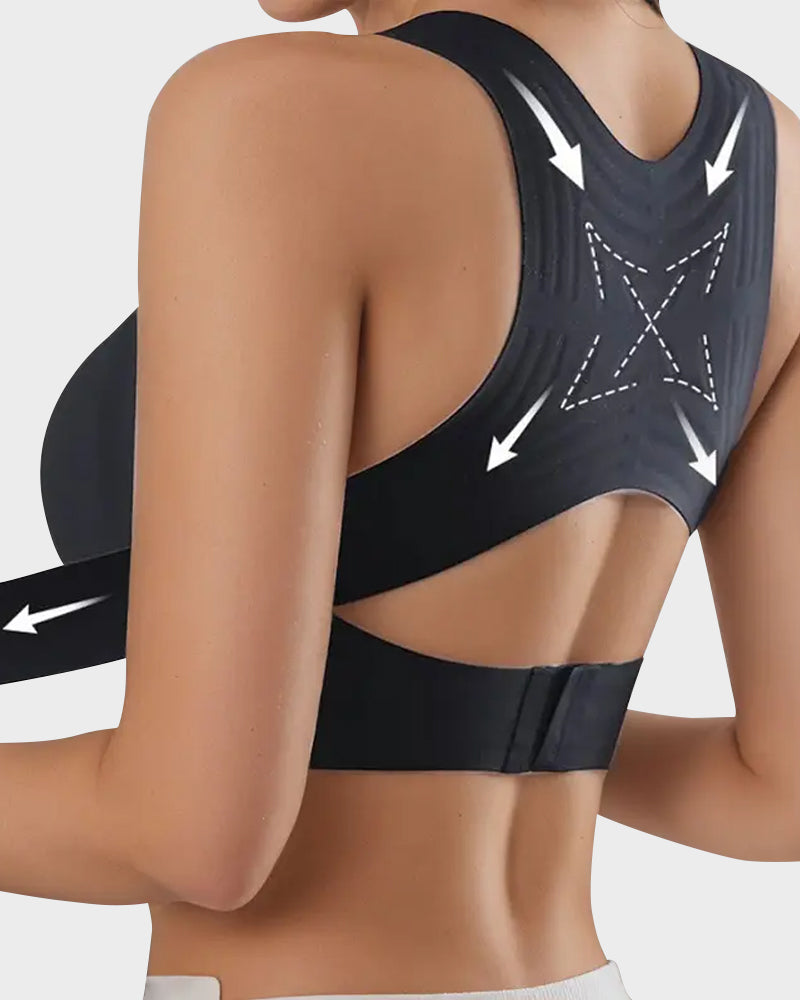 🎉 50% OFF Flash Sale⚡Front Closure Cross-Back Wireless Posture Bra