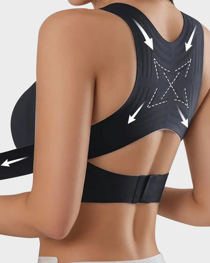 🎉 50% OFF Flash Sale⚡Front Closure Cross-Back Wireless Posture Bra