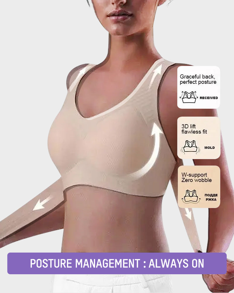 🎉 50% OFF Flash Sale⚡Front Closure Cross-Back Wireless Posture Bra
