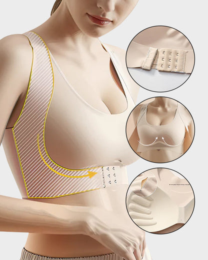 🎉 50% OFF Flash Sale⚡Front Closure Cross-Back Wireless Posture Bra