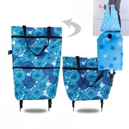 ⏳LAST DAY SALE ONLY ￡7.99!!🔥2-in-1 Foldable Shopping Cart🛒