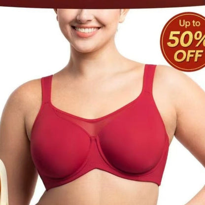 ⏳Last Day Special Price £15.99💐Women's Elegant Sheer Full Coverage Plus Size Bra🎁