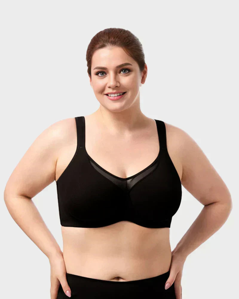💝Women's Elegant Sheer Full Coverage Plus Size Bra