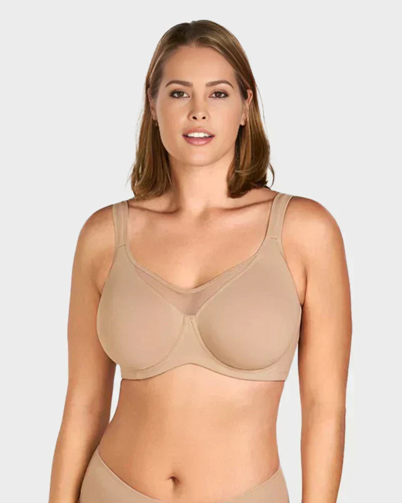 🏆 Last Day Special Price  💐Women's Elegant Sheer Full Coverage Plus Size Bra