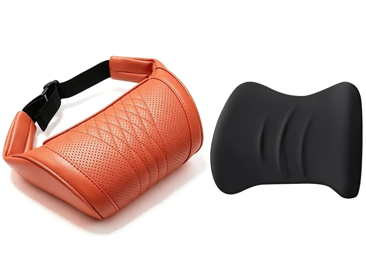 🚗💤 Relieve Driving Fatigue! Universal Memory Foam Car Headrest Neck Pillow, Ergonomic Support Auto Neck Cushion for Long Road Trips