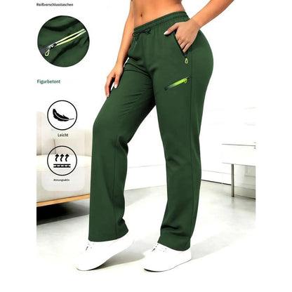 ⏳LAST DAY SALE 50% OFF!!🔥Women’s Straight-Leg Cargo Trousers – Elastic Waist, 6-Pocket Casual Pants for Work, Travel & Everyday Wear 👖✨1