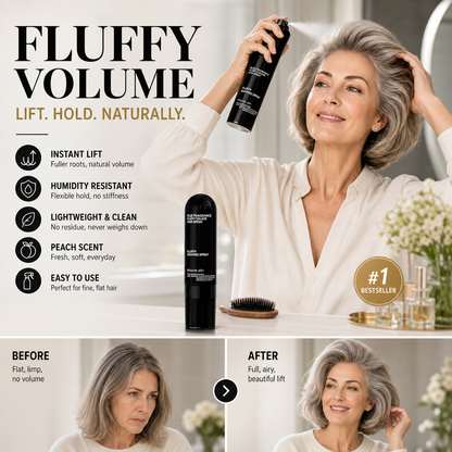 ✨💁Buy 2 Get 1 Free💁Fluffy Hair Shaping Spray, Long Lasting Peach Scent Volumizing Hair Mist for All-Day Hold