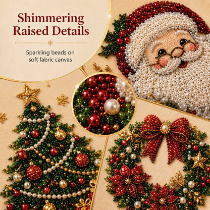 🔥48K+ Sold Only £10.99!!🧘Relaxing & Beginner-Friendly - 🎨💎DIY Christmas Pearl Rhinestone Painting  Art Kit