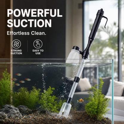 ⏳ LAST DAY 50% OFF! ! 🔥 Electric Aquarium Gravel Cleaner – Powerful Siphon, Hands-Free Operation & Crystal-Clear Tank Water ✨