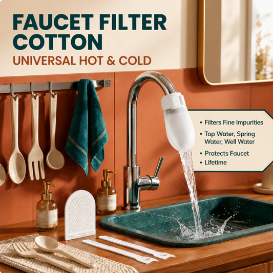 ⏳💥Final 3 hours-$19.99!! ⚡50K+ SOLD! Almost Gone-💥⏰Anti-Splash Kitchen Faucet Filter for Sediment & Rust Removal