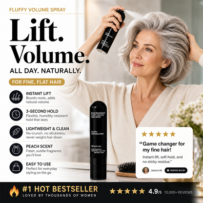 💁Buy 2 Get 1 Free✨Fluffy Hair Shaping Spray, Long Lasting Peach Scent Volumizing Hair Mist for All-Day Hold