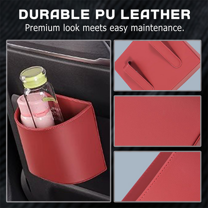 🧺 50% OFF! Leather Car Door Cup Holder – Wide‑mouth opening, easy reach for drinks & phone. Clip‑on secure fit. PU leather, tough & stylish. 🛡️✨