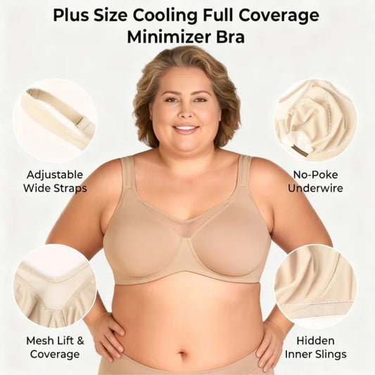 💝Women's Elegant Sheer Full Coverage Plus Size Bra