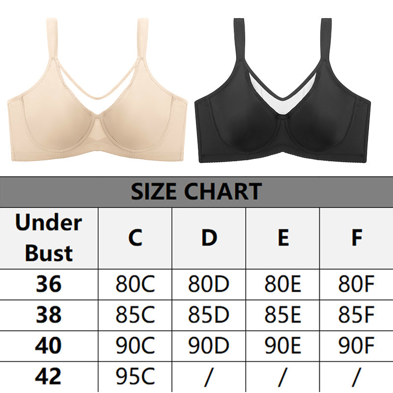 ⏳Last Day Special Price £15.99💐Women's Elegant Sheer Full Coverage Plus Size Bra🎁