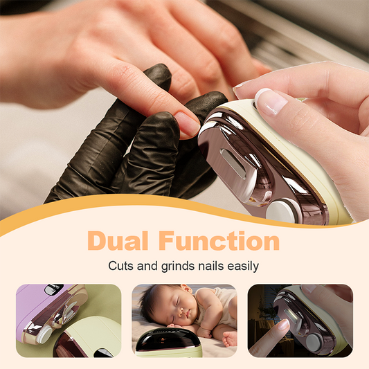 🔥2026 HOT SALE🔥💞50K+ SOLD!⚡💅 50% OFF! 2-in-1 Smart Electric Nail Clipper & Polisher