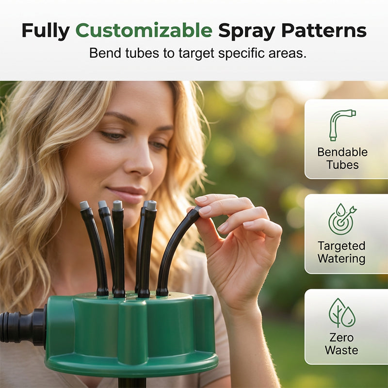 💧360° Coverage Precision Garden Irrigation Sprinkler💚✨-Adjustable Nozzle, Even Watering for Lawns, Flower Beds & Vegetables.