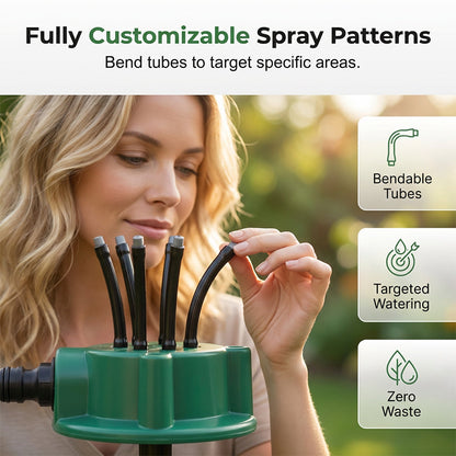 💧360° Coverage Precision Garden Irrigation Sprinkler💚✨-Adjustable Nozzle, Even Watering for Lawns, Flower Beds & Vegetables.