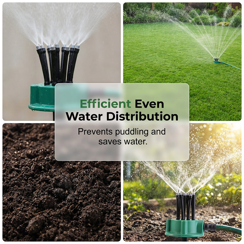 💧360° Coverage Precision Garden Irrigation Sprinkler💚✨-Adjustable Nozzle, Even Watering for Lawns, Flower Beds & Vegetables.