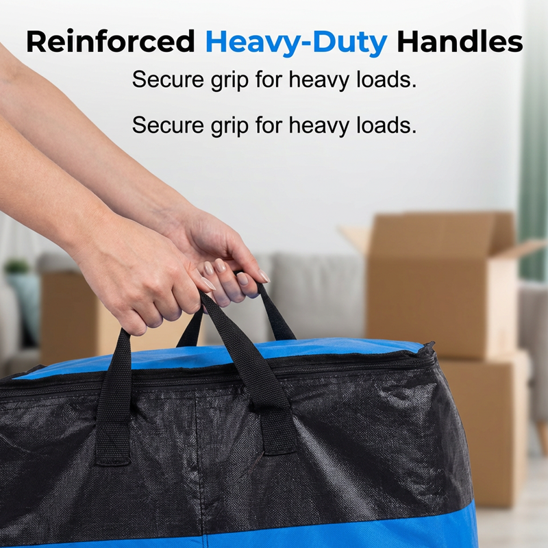 📦Last Day SALE ONLY £8.99!!!🧳Jumbo Moving & Storage Bag– Folds flat, perfect for moving, travel or closet organization – reusable & easy to clean 🏠