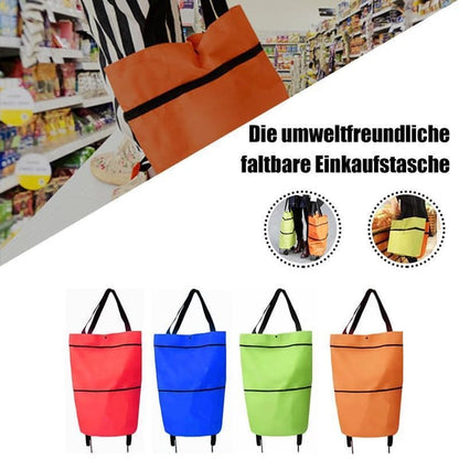 ⏳LAST DAY SALE ONLY ￡7.99!!🔥2-in-1 Foldable Shopping Cart🛒