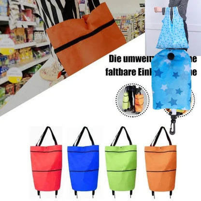 ⏳LAST DAY SALE ONLY ￡7.99!!🔥2-in-1 Foldable Shopping Cart🛒