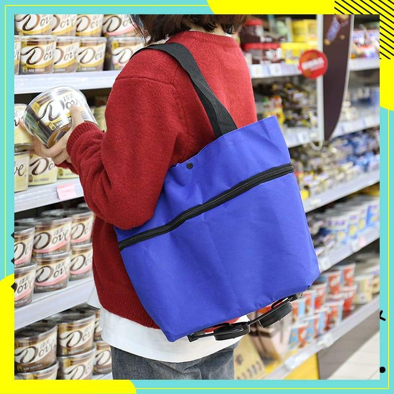 ⏳LAST DAY SALE ONLY ￡7.99!!🔥2-in-1 Foldable Shopping Cart🛒