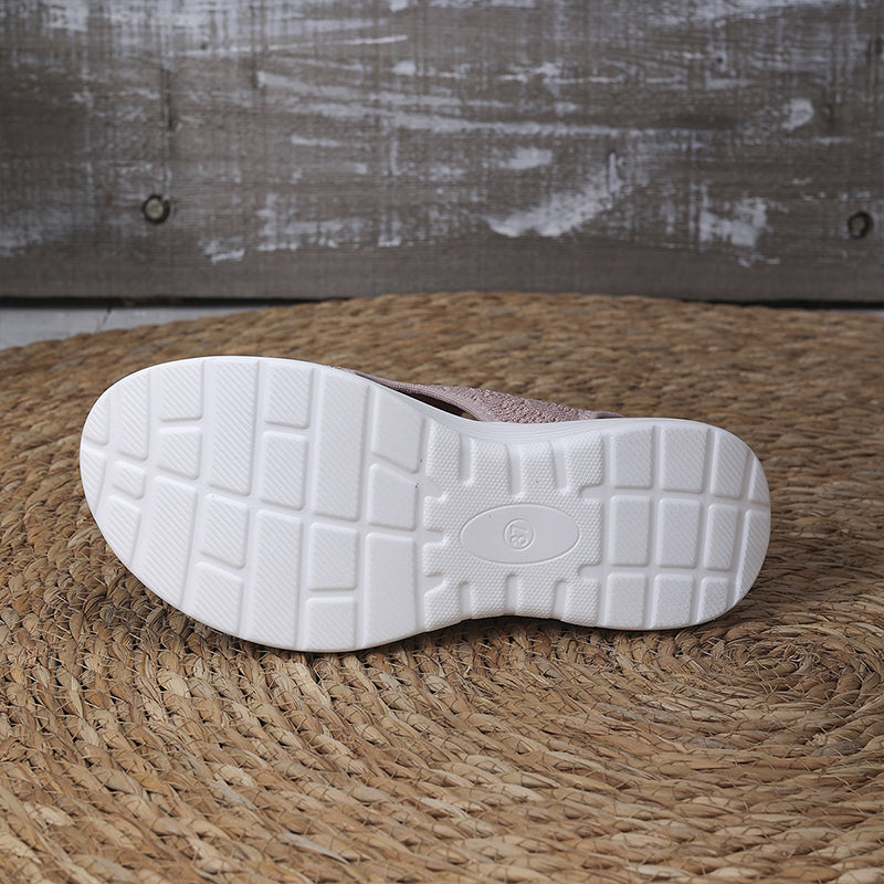 ☀️ 50% Off – Women's Breathable Knit Platform Sandals | Lightweight Comfort & Style