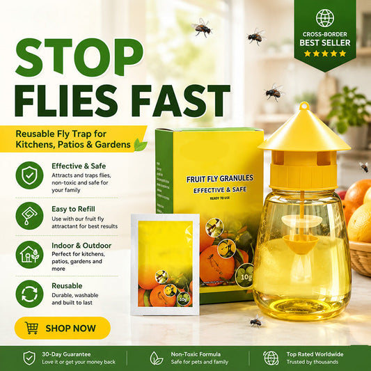 ⏳💥Final 3 hours-￡7.99!! 🔥 Indoor and Outdoor Hanging Fly Trap 3