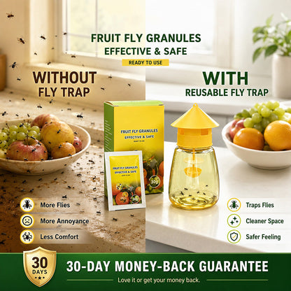 🐝🏡 LIMITED-TIME 50% OFF! Indoor & Outdoor Hanging Fly Trap – Four Entry Openings, Easy Setup & Reusable Pest Control