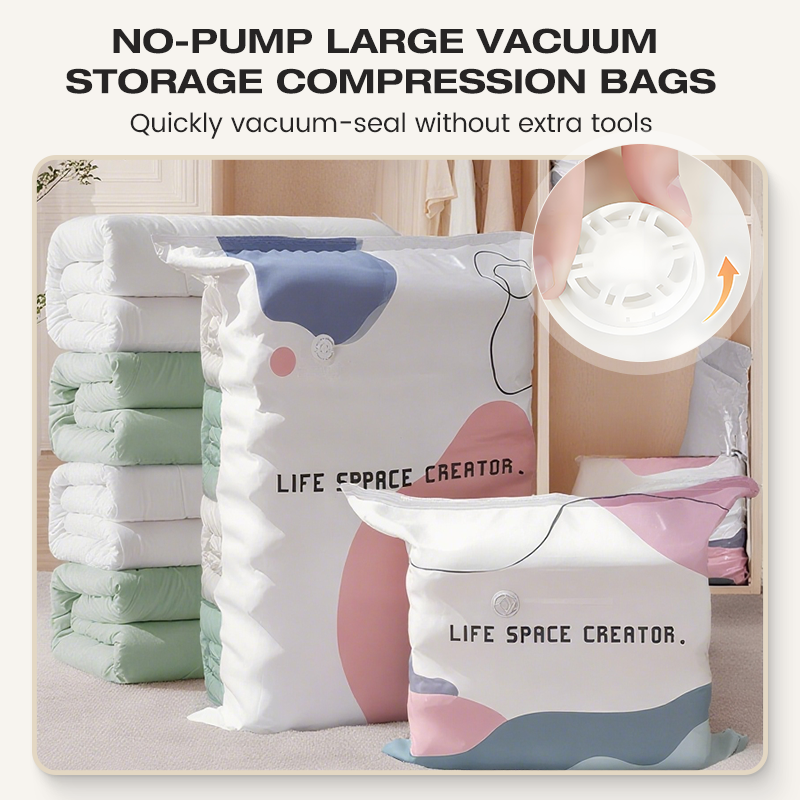 🔥🎁No-Pump Large Vacuum Storage Compression Bags