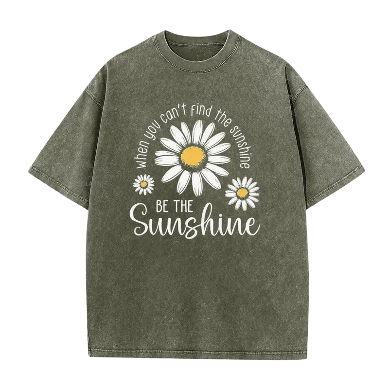 🌼👕 LIMITED TIME 50% OFF! Vintage Washed Daisy T-Shirt – Soft Breathable Blend, Relaxed Drop Shoulder Fit and Retro Everyday Style