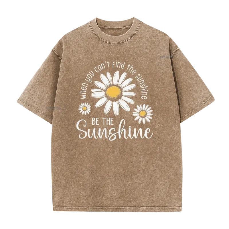 🌼👕 LIMITED TIME 50% OFF! Vintage Washed Daisy T-Shirt – Soft Breathable Blend, Relaxed Drop Shoulder Fit and Retro Everyday Style