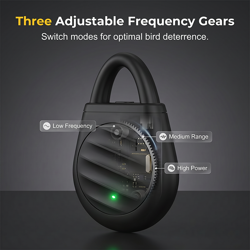 🏆🐦 Last Day Special Price £9.99‼️No more trouble from birds, beasts and locusts！Portable Ultrasonic Bird Repellent Keychain
