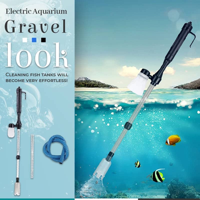 ⏳ LAST DAY 50% OFF! ! 🔥 Electric Aquarium Gravel Cleaner – Powerful Siphon, Hands-Free Operation & Crystal-Clear Tank Water ✨