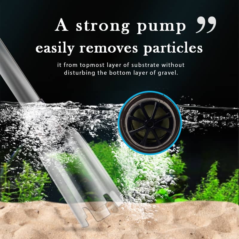 ⏳ LAST DAY 50% OFF! ! 🔥 Electric Aquarium Gravel Cleaner – Powerful Siphon, Hands-Free Operation & Crystal-Clear Tank Water ✨